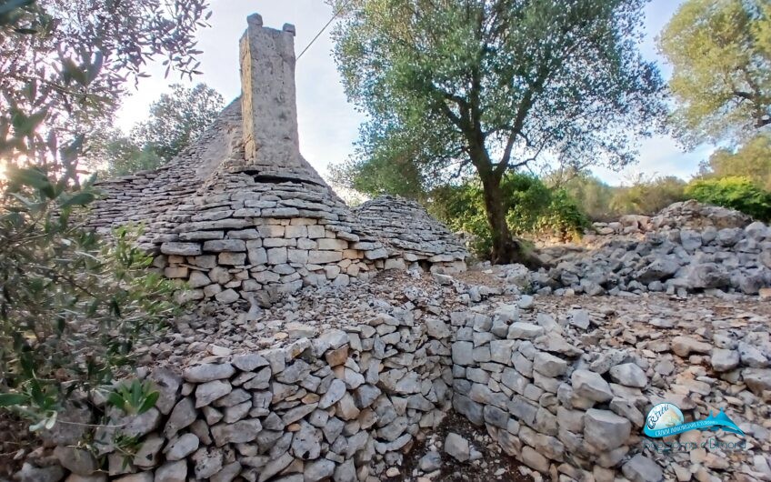 2 Trullo e lamie con terreno in posizione panorama