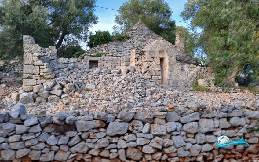 2 Trullo e lamie con terreno in posizione panorama